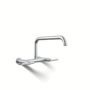 Kohler 7549-4-CP | Purist Chrome PURIST® WALL-MOUNT BRIDGE FAUCET