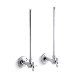 Kohler 7605-P-CP | Chrome LAV SPLY 3/8 PAIR/VERT TUBE
