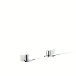 Kohler 77990-4-CP | Components Chrome COMPONENTS® 2H DM BATH FILL HANDLES LVR
