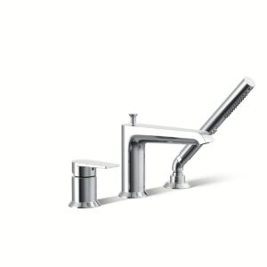 Kohler 97070-4-CP | Hint Chrome HINT® 3HOLE BATH FILLER W/ HANDSHOWER