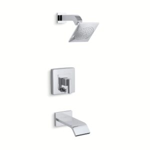 Kohler T14664-4-CP | Loure Chrome LOURE® RITE-TEMP® BATH/SHOWER TRIM