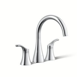 Kohler T26426-4-CP | Simplice Chrome SIMPLICE® 2H DCK-MNT FCT TRIM