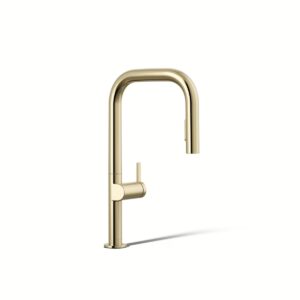 Kohler 28269-AF | Components Gold COMPONENTS® SQ SPOUT PULL DOWN FAUCET