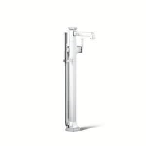 Kohler T27408-4-CP | Riff Chrome RIFF® FREESTANDING BATH FAUCET TRIM