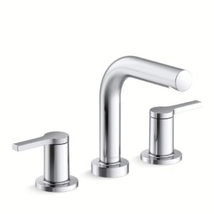 Kohler T33969-4-CP | Edalyn Chrome ELATE® 2H DM BATH FILLER, NON-DIVERTER