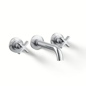 Kohler T35909-3-CP | Studio Mcgee - Castia Chrome CASTIA™ 2H WALL MOUNT LAVATORY FAUCET