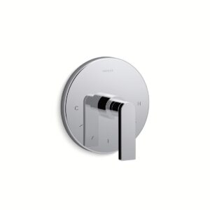 Kohler T73133-4-CP | Composed Chrome COMPOSED™ THERMOSTATIC VALVE TRIM