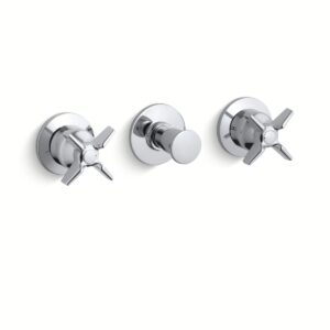 Kohler T7751-3-CP | Triton Chrome TRITON 3-HDL W-M B&S VLV/CROSS