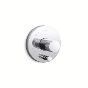Kohler T78016-8-CP | Components Chrome COMPONENTS™ RITE-TEMP® VLV TRM W/DIV