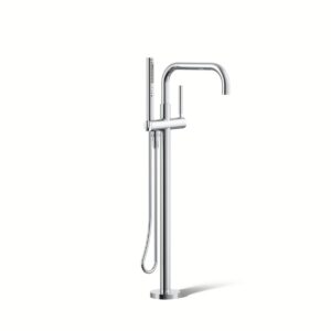 Kohler T97328-4-CP | Purist Chrome PURIST® FREESTANDING BATH FAUCET TRIM