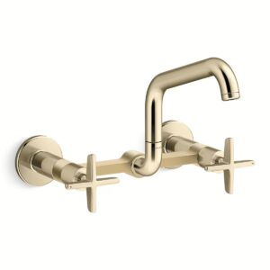 Kohler 28666-3-AF | Billet Gold BILLET™ WM BRIDGE - CROSS HDL SQUARE
