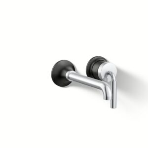 Kohler 26438-4-CBL | Tone Chrome, Black TONE® SINGLE-HANDLE WALL MOUNT SINK FCT