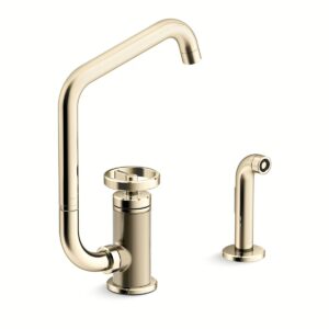 Kohler 28667-9-AF | Billet Gold BILLET™ SWING - CIRCLE HDL SQUARE