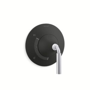 Kohler TS23954-4-CBL | Tone Chrome, Black TONE® RITE-TEMP® TRIM