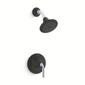 Kohler TS27420-4G-CBL | Tone Chrome, Black TONE RITE-TEMP® SHOWER TRIM 1.75 GPM