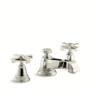 Kohler 13132-3A-SN | Pinstripe Polished Nickel PINSTRIPE® PURE WIDESPREAD LAV FAUCET