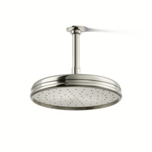 Kohler 13693-SN | Traditional Polished Nickel 10 TRADITIONAL ROUND RAIN SHOWERHEAD