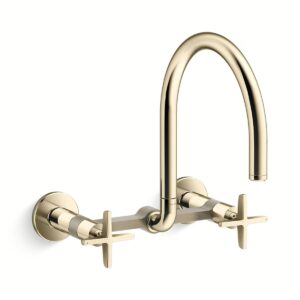 Kohler 28672-3-AF | Billet Gold BILLET™ WM BRIDGE - CROSS HANDLE
