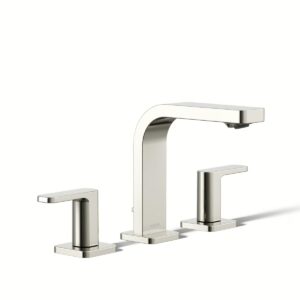Kohler 23484-4-SN | Parallel Polished Nickel PARALLEL® WIDESPREAD LAV FAUCET, LEVER