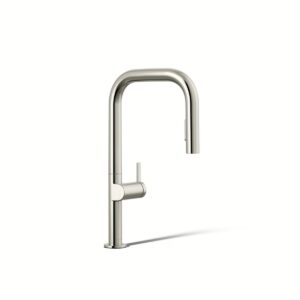 Kohler 28269-SN | Components Polished Nickel COMPONENTS® SQ SPOUT PULL DOWN FAUCET