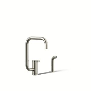 Kohler 28274-SN | Components Polished Nickel COMPONENTS® SQ SWING SPOUT W/SIDE SPRAY