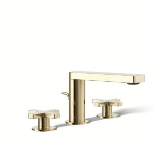 Kohler 73060-3-AF | Composed Gold COMPOSED™ WIDESPREAD FAUCET, CROSS