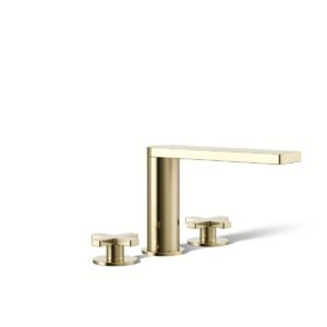 Kohler 73081-3-AF | Composed Gold COMPOSED™ DECK-MOUNT BATH FAUCET, CROSS