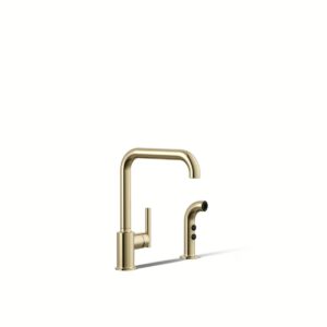 Kohler 7508-AF | Purist Gold PURIST® PRIMARY SWING SPOUT, W/SPRAY