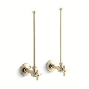 Kohler 7605-P-AF | Gold LAV SPLY 3/8 PAIR/VERT TUBE