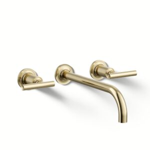 Kohler T14414-4-AF | Purist Gold PURIST® W-M LAV TRIM, 9 90-DEG SPT, LVR