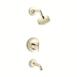 Kohler T14420-4G-AF | Purist Gold PURIST® R/T B&S TRM/LVR HDLS,35 DEG SPT