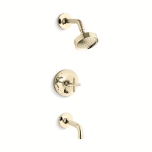 Kohler T14421-3-AF | Purist Gold PURIST® R/T B&S TRM/CRS HDLS,90-DEG SPT