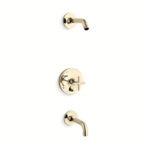 Kohler T14421-3L-AF | Purist Gold PURIST® B/S TRM W/DIV, 90 SPT, LS HD-CRS