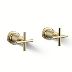 Kohler T14429-3-AF | Purist Gold PURIST® BATH-OR DECK-MT BATH VALVE TRIM