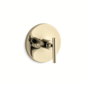 Kohler T14488-4-AF | Purist Gold PURIST® THERMOSTATIC VALVE TRIM