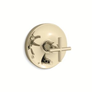 Kohler T14501-3-AF | Purist Gold PURIST® R/T VLV TRIM W/DIVERTER, CRS HDL