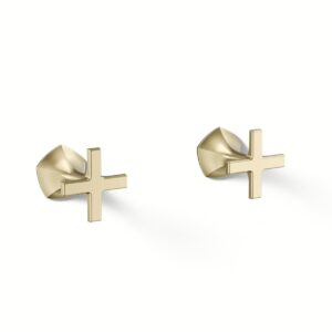Kohler T27013-3-AF | Occasion Gold OCCASION™ WALL MOUNT CROSS HANDLES