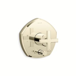 Kohler T27044-3-AF | Occasion Gold OCCASION™ RITE-TEMP® VLV TRM W/DIV
