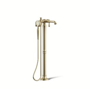 Kohler T72790-9M-AF | Artifacts Gold ARTIFACTS® FREESTANDING BATH FAUCET TRIM