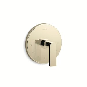 Kohler T73133-4-AF | Composed Gold COMPOSED™ THERMOSTATIC VALVE TRIM