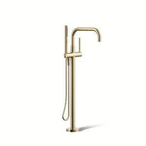 Kohler T97328-4-AF | Purist Gold PURIST® FREESTANDING BATH FAUCET TRIM
