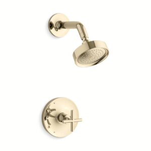Kohler TS14422-3-AF | Purist Gold PURIST® SHOWER TRIM-CROSS