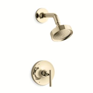 Kohler TS14422-4-AF | Purist Gold PURIST® SHOWER TRIM-LEVER