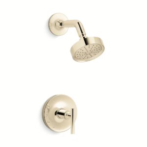 Kohler TS14422-4G-AF | Purist Gold PURIST® SHOWER TRIM-LEVER
