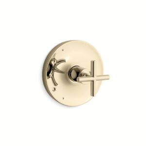 Kohler TS14423-3-AF | Purist Gold PURIST® VALVE TRIM-CROSS