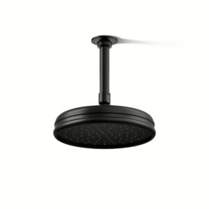 Kohler 13692-G-BL | Traditional Black 8 TRADITIONAL ROUND RAIN SHOWERHEAD