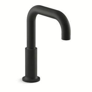 Kohler 14430-BL | Purist Black PURIST® DECK-MOUNT SPOUT, NON-DIVERTER