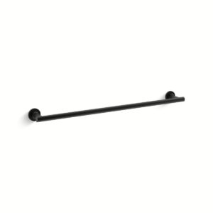 Kohler 14436-BL | Purist Black PURIST® 24 TOWEL BAR