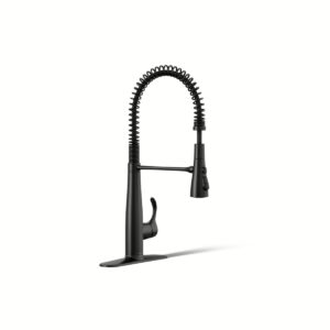 Kohler 22033-BL | Simplice Black SIMPLICE® SEMI-PRO FAUCET W/ PO SPRAY