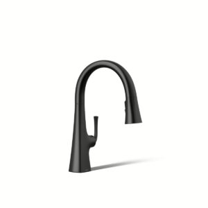 Kohler 22063-BL | Graze Black GRAZE® SECONDARY PULL-DOWN KITCHEN FCT